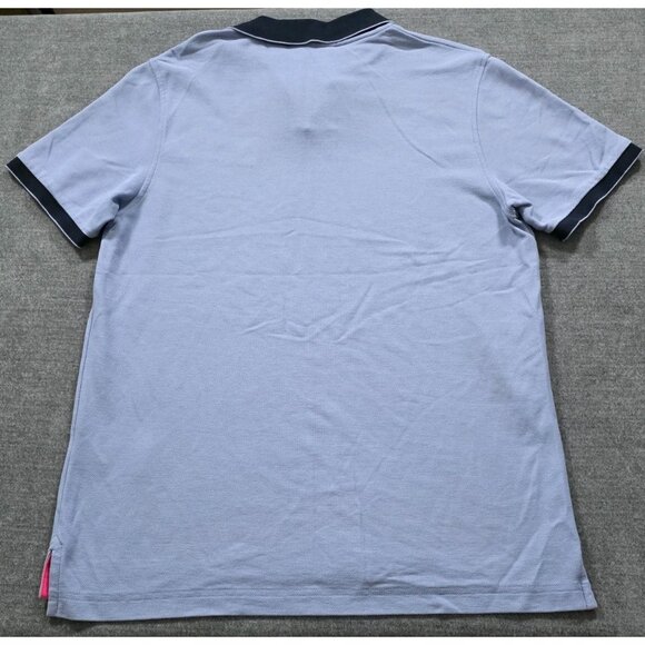 Psycho Bunny Polo Shirt Men 5 / M Lavender SS Logo Pique Edgy Preppy Cotton Bold - Picture 2 of 14